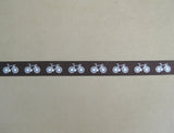 Bike Print Ribbon - close up