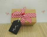 Scalloped Luggage Tag Chalkboard with twine (100% Recycled Card) - Giftwrapit
