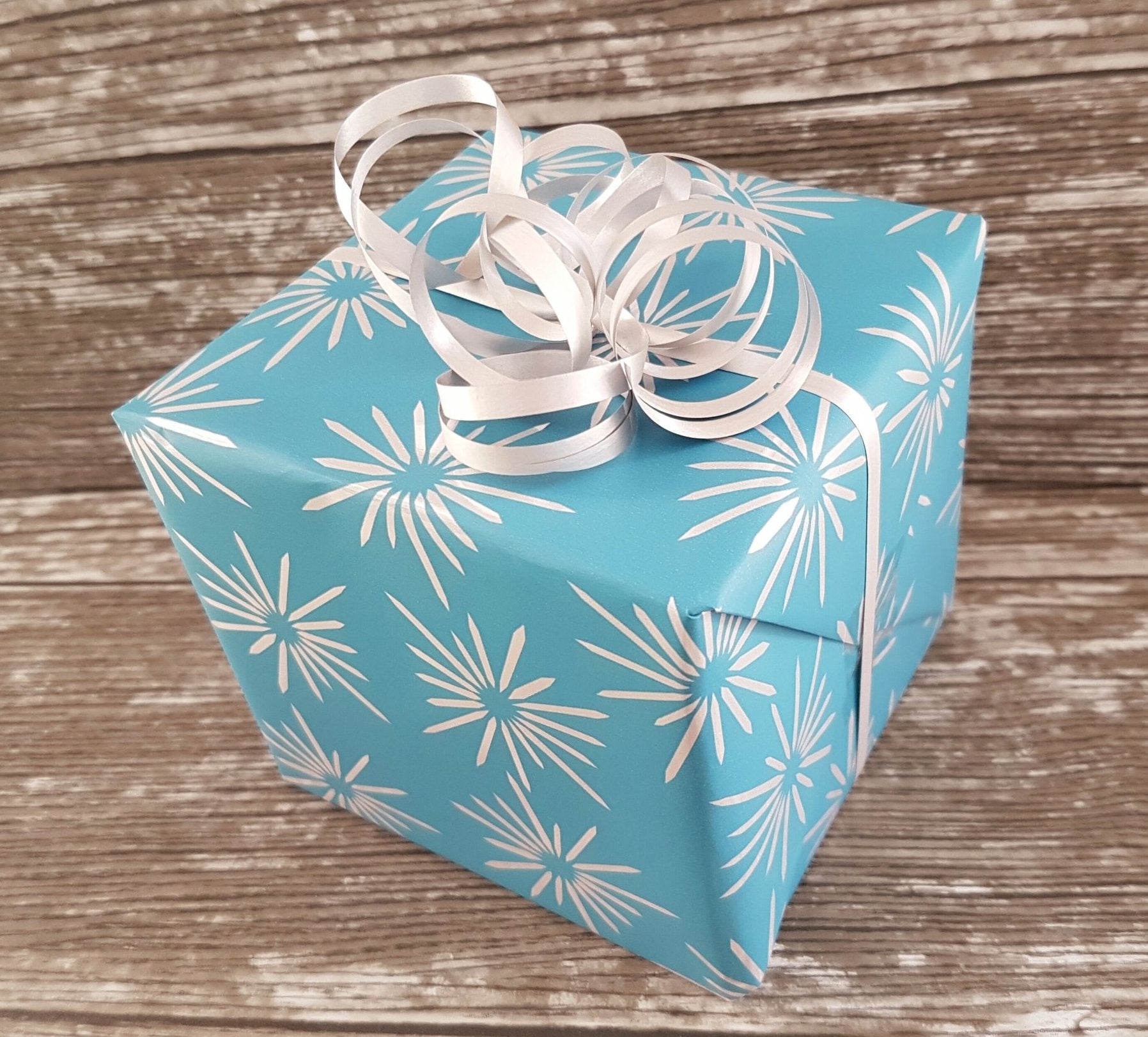 Teal Wrapping Paper Turquoise Luxury Giftwrap Thick Gift Wrap
