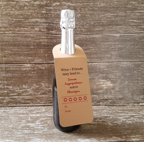 Funny Wine Gift Tag