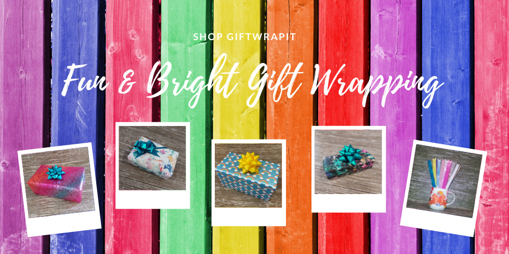 Bright and Neon Gift Wrapping