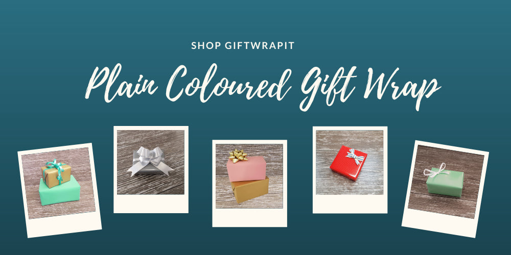 Plain Solid Coloured Wrapping Paper