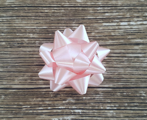 Star Bow Soft Sheen Pastel Pink - Giftwrapit