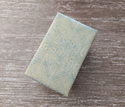 Recycled Pale Green and Gold Luxury Neo-Classical Wrapping Paper