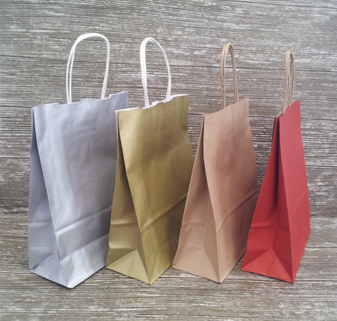 Kraft Paper Twist Handled Shopper - Medium - Giftwrapit