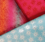 Bright Pink, Aqua and Rainbow Metallic Gift Wrap Pack