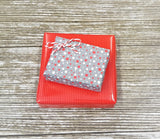 Cute Xmas Gift Wrap Matte Grey Sprinkle Design - Roll