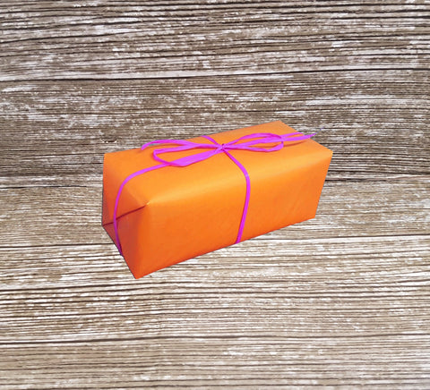 Bright Orange Gloss Wrapping Paper-Glossy Orange Gift Wrap