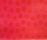 Pink Luxury Wrapping Paper - Retro Star Design - Giftwrapit