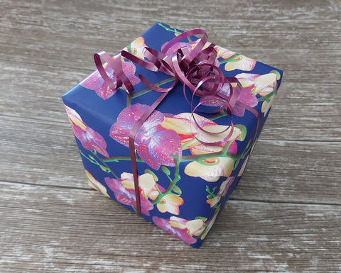 Elegant Orchid Print Wrapping Paper