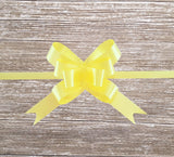 Pastel Yellow Gift Bow-Yellow Pull Bow-Yellow Bow