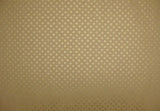 Recycled Polka Dot Kraft Gold Wrapping Paper Flat