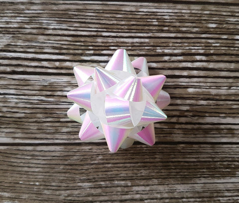 Star Bow Pearly Iridescent White