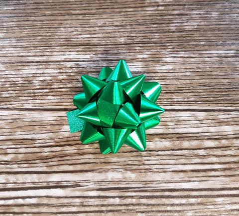 Star Bow Vibrant Metallic Green - Giftwrapit