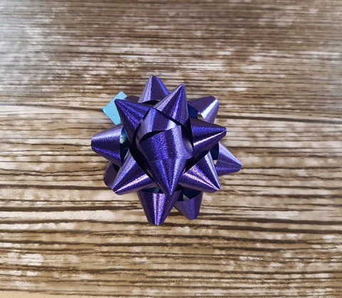 Star Bow Vibrant Metallic Purple - Giftwrapit